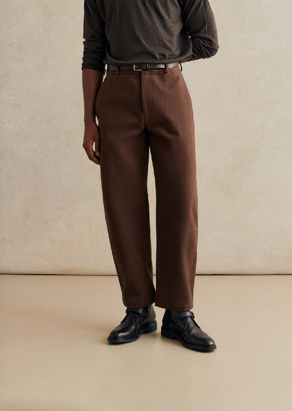 De Bonne Facture Pantalon Ballon Twill De Coton Épais