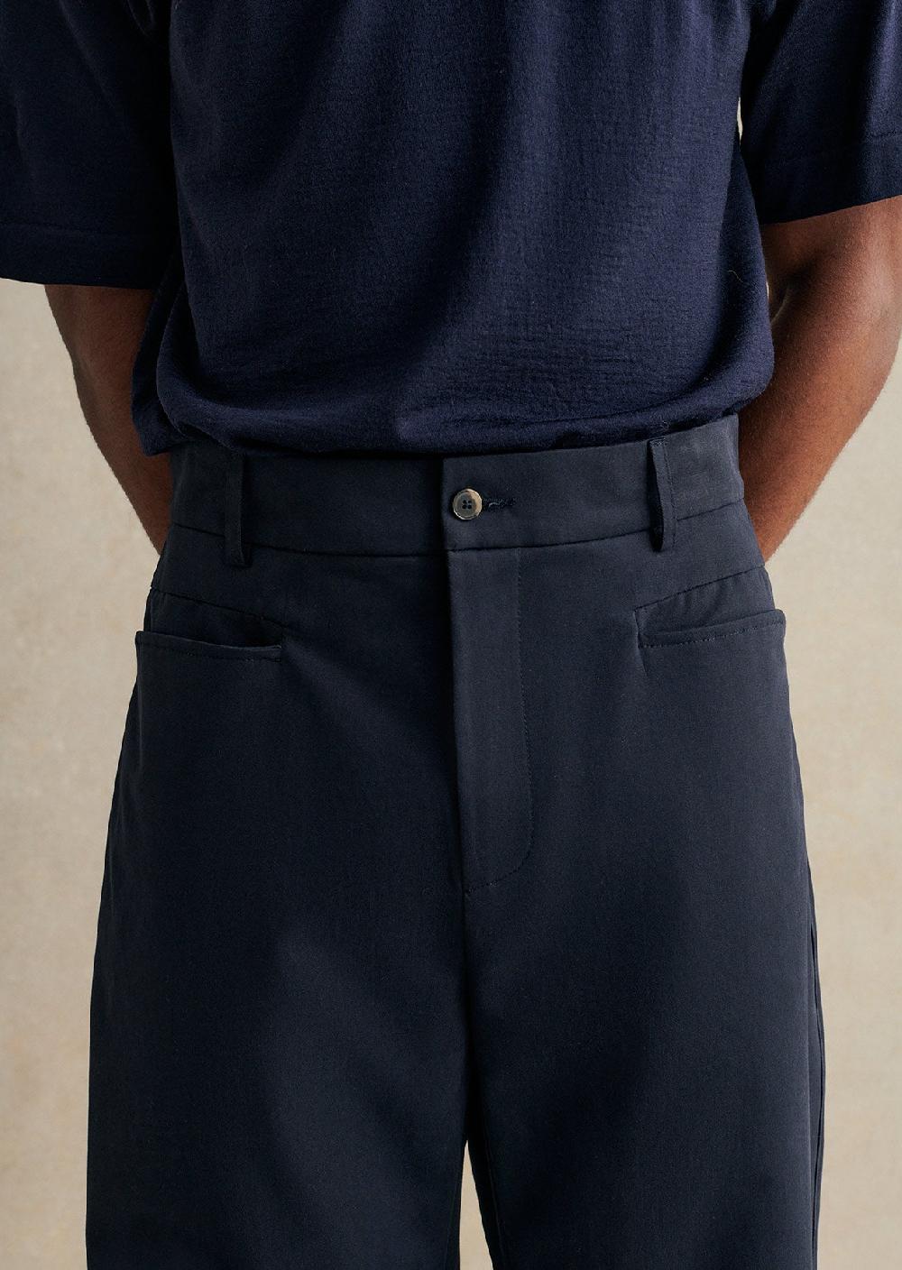 De Bonne Facture Pantalon De Travail Large Sergé De Coton Doux