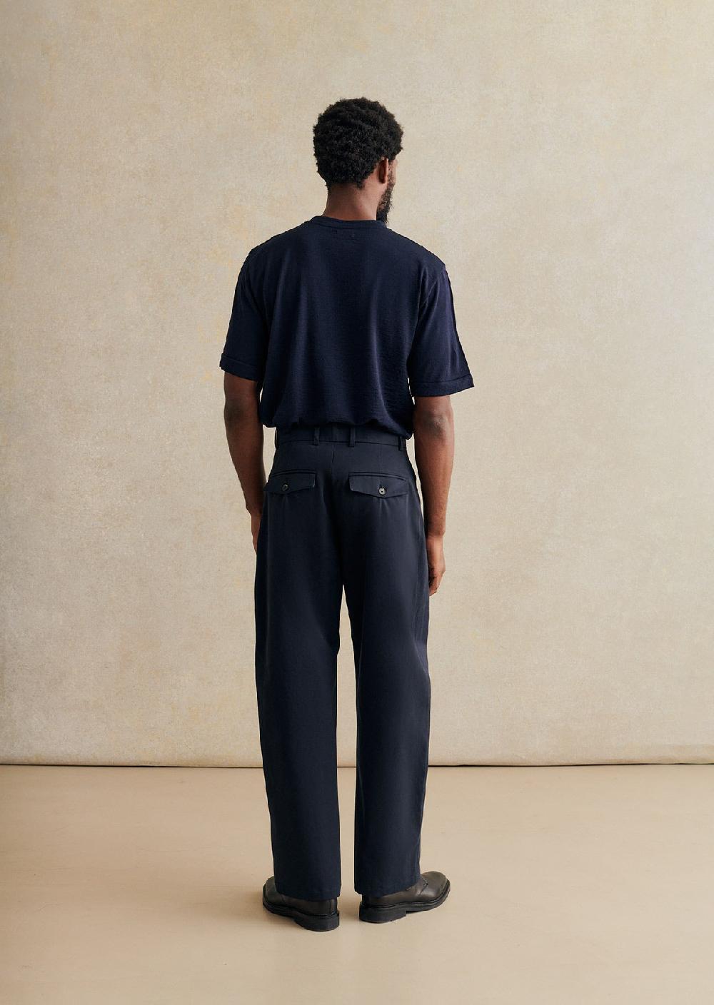 De Bonne Facture Pantalon De Travail Large Sergé De Coton Doux
