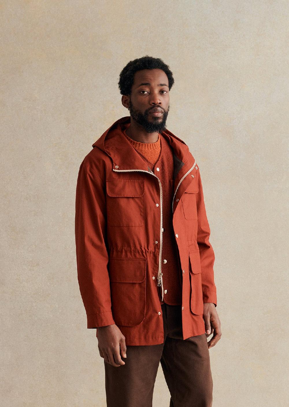 De Bonne Facture Parka De Montagne Toile De Coton Déperlante