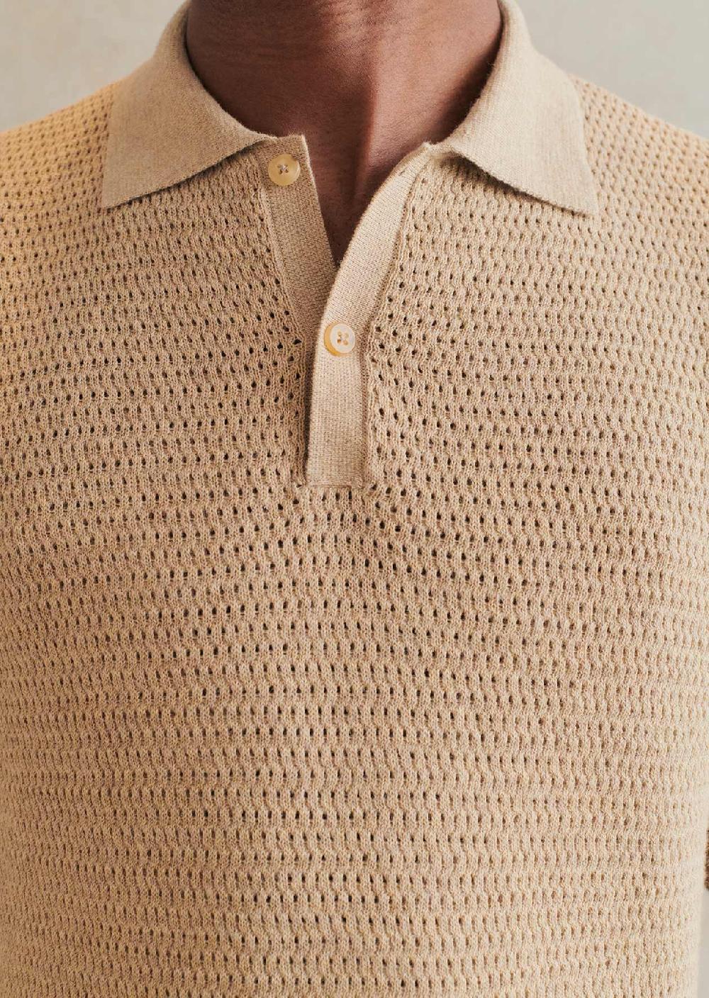 De Bonne Facture Polo Tricoté Fil De Coton Biologique