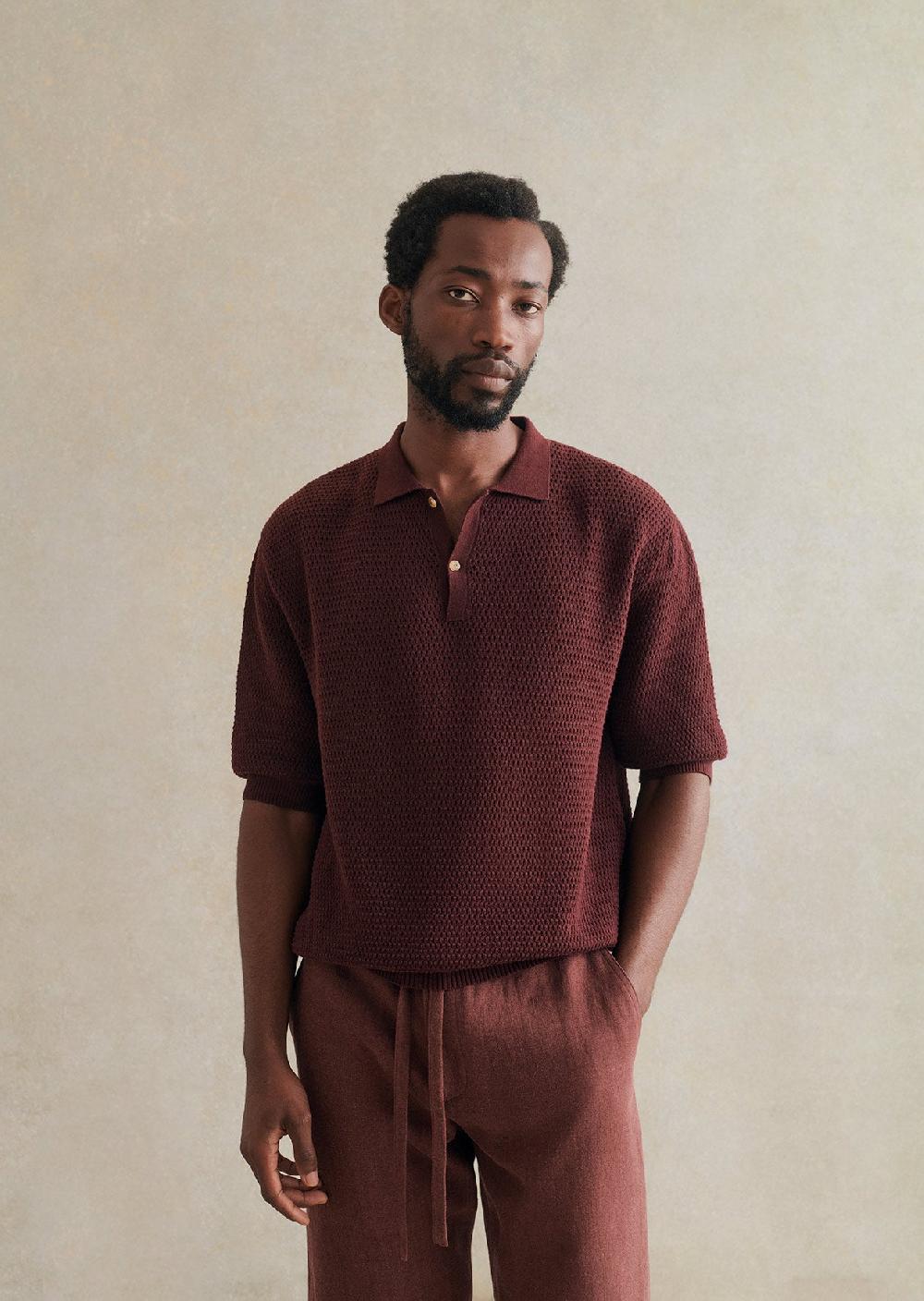 de bonne facture Polo Tricoté Fil De Coton Biologique de bonne facture Polo Tricoté Fil De Coton Biologique