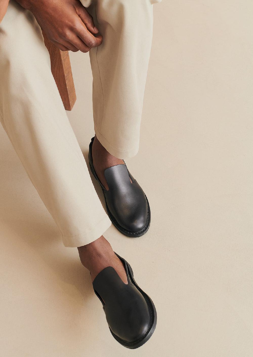 de bonne facture Slippers made by Steve Mono Cuir De Veau En Tannage Végétal