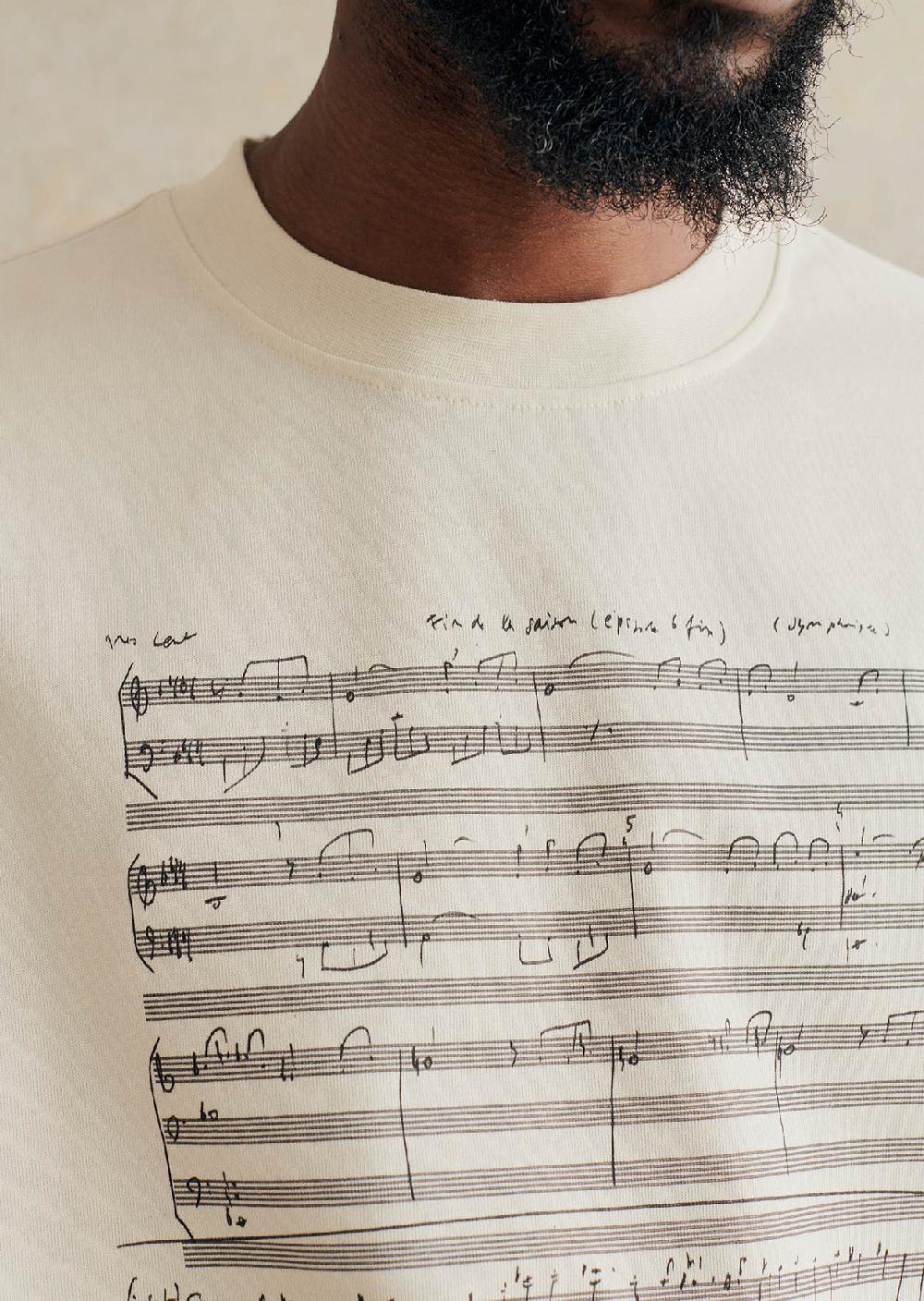 De Bonne Facture T-Shirt Imprimé Jersey De Coton Lourd