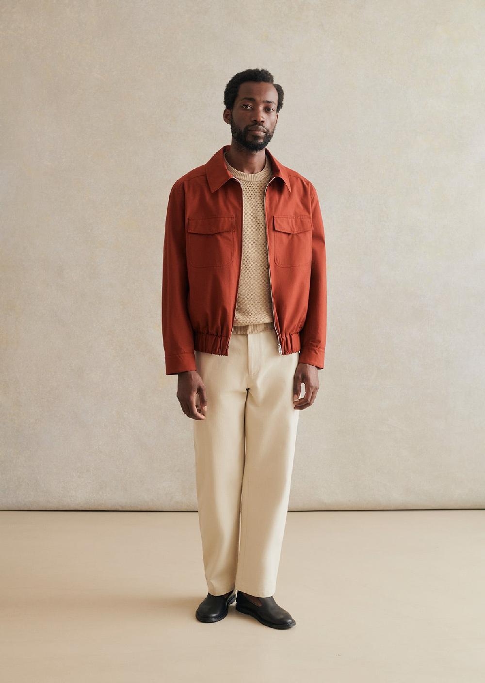 De Bonne Facture Veste D'Étudiant Toile De Coton Déperlante