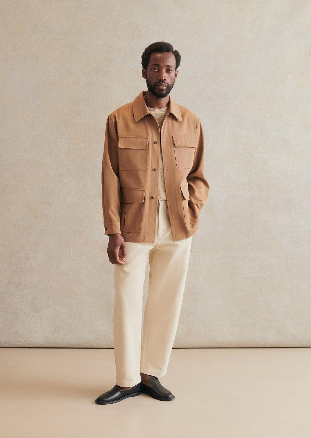 de bonne facture Veste De Jardinier Sergé De Coton Italien Teinture Végétale