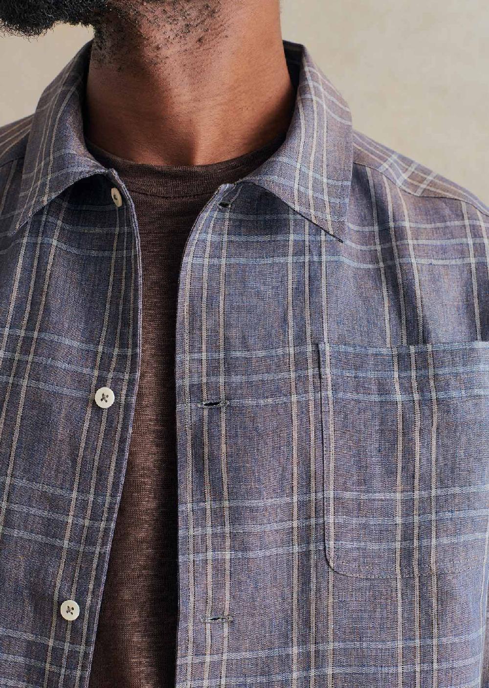 De Bonne Facture Veste De Peintre Madras De Lin Italien