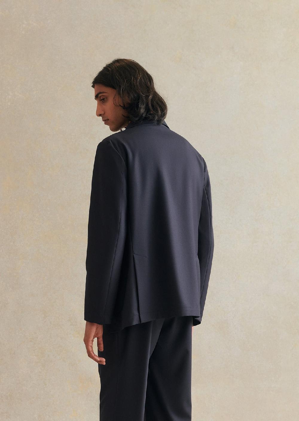 De Bonne Facture Veste Essentielle Laine Froide Super 130'S