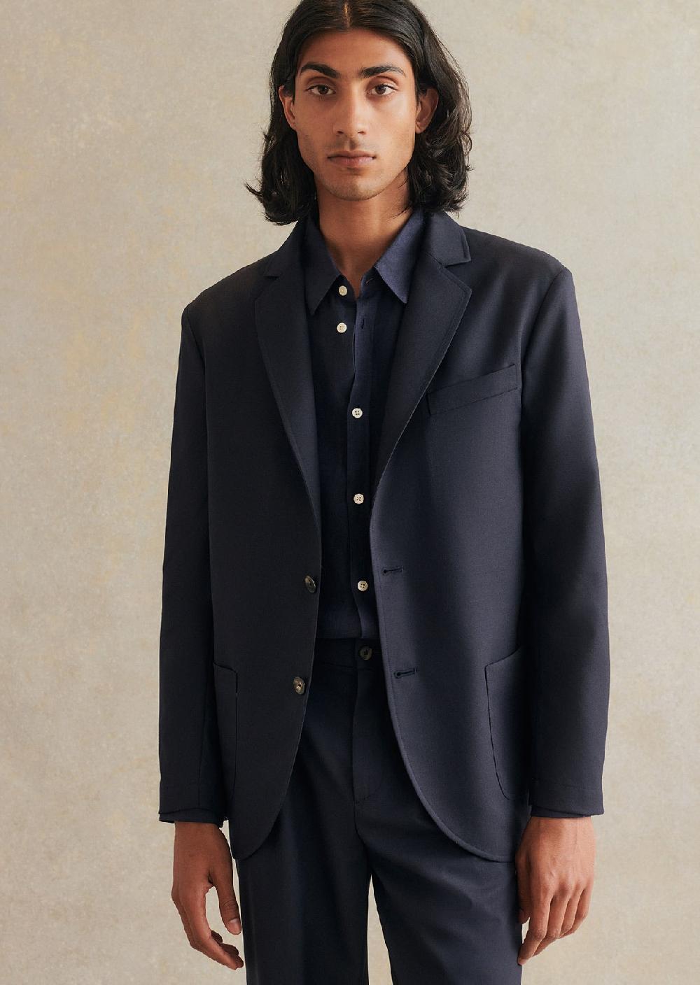 de bonne facture Veste Essentielle Laine Froide Super 130'S de bonne facture Veste Essentielle Laine Froide Super 130'S