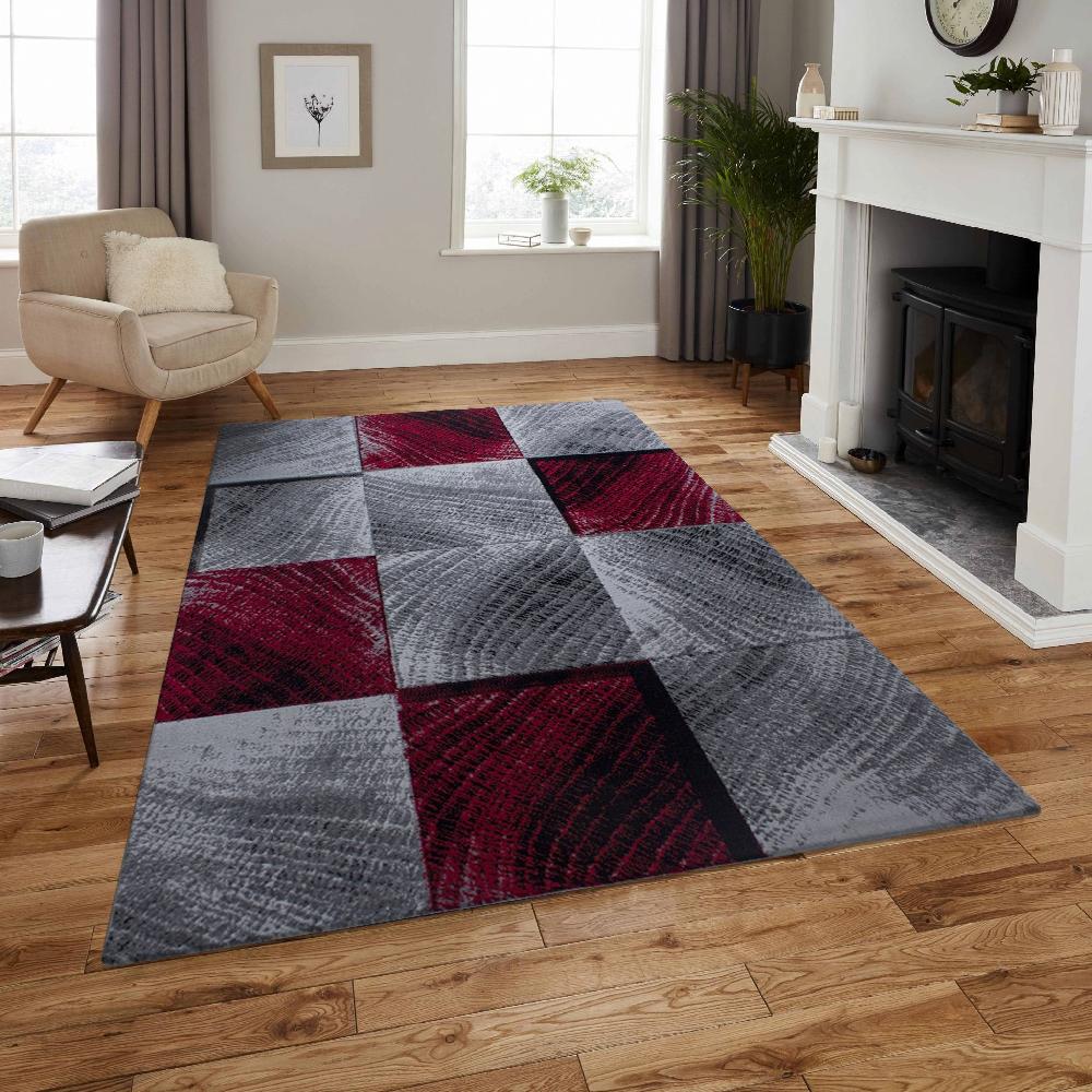 deco tapis Tapis à motifs carreaux en damier