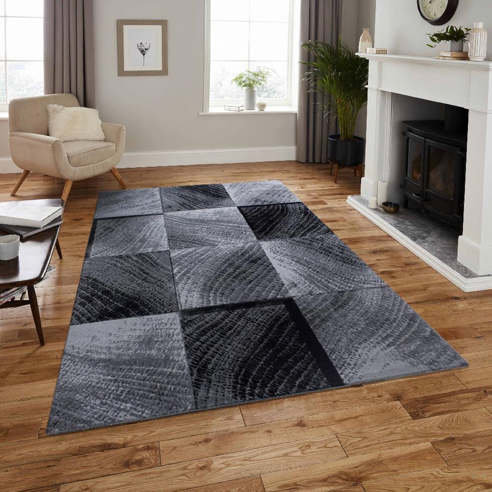 deco tapis Tapis à motifs carreaux en damier