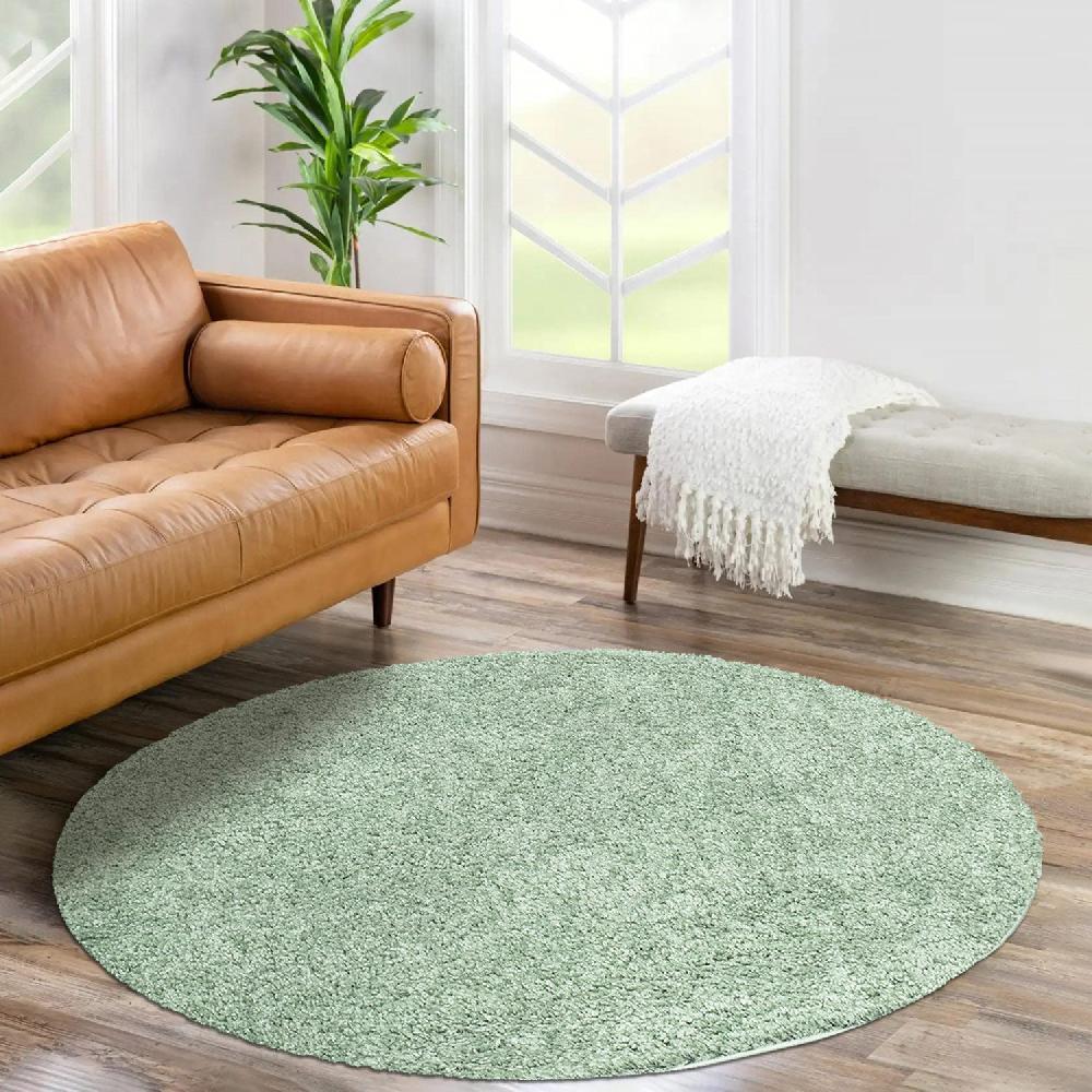 deco tapis Tapis à Poils Longs Rond SOFTY