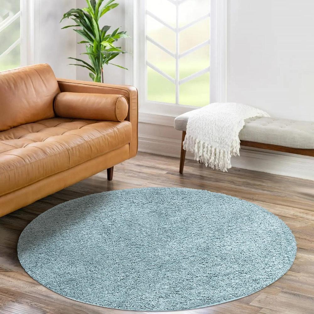 deco tapis Tapis à Poils Longs Rond SOFTY