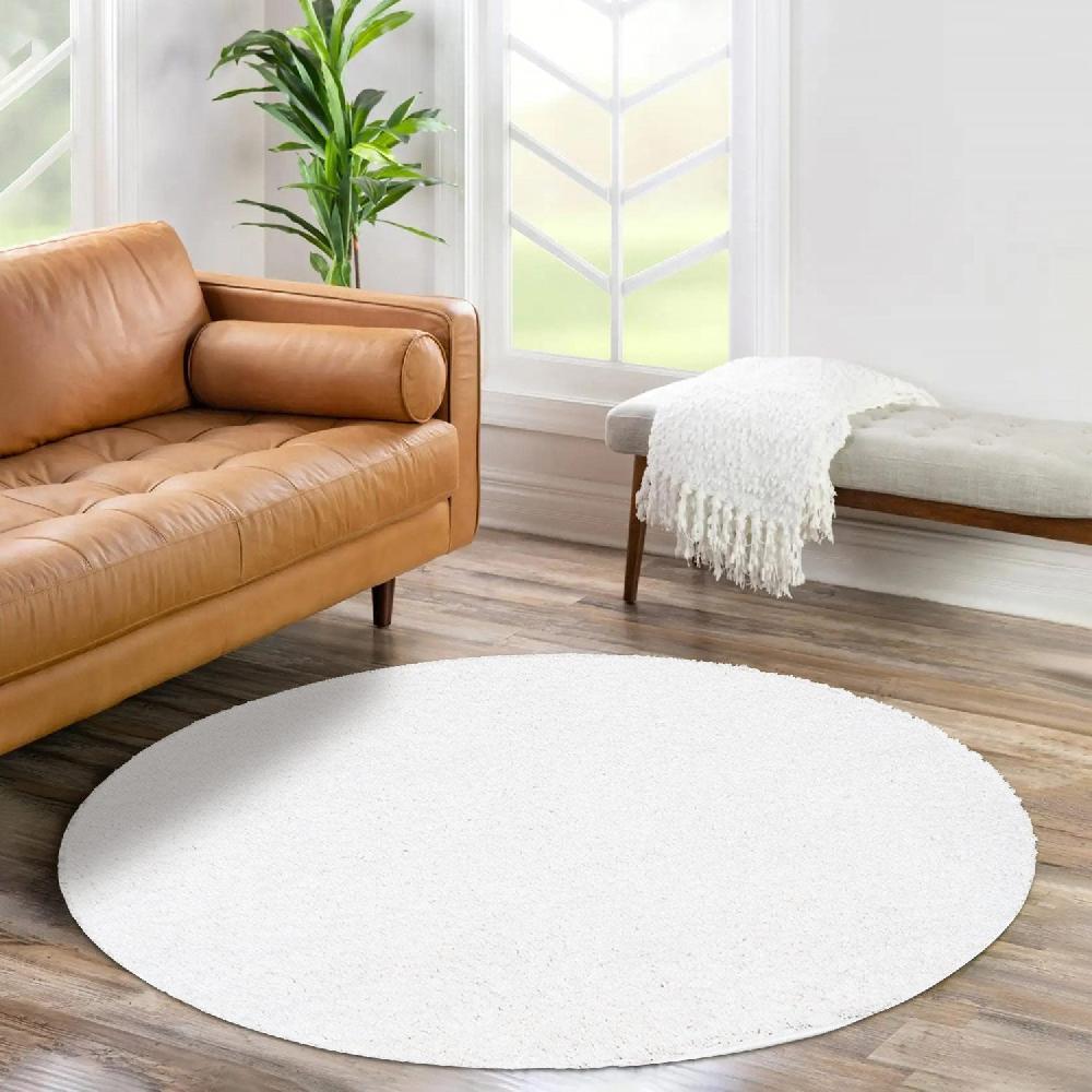 deco tapis Tapis à Poils Longs Rond SOFTY