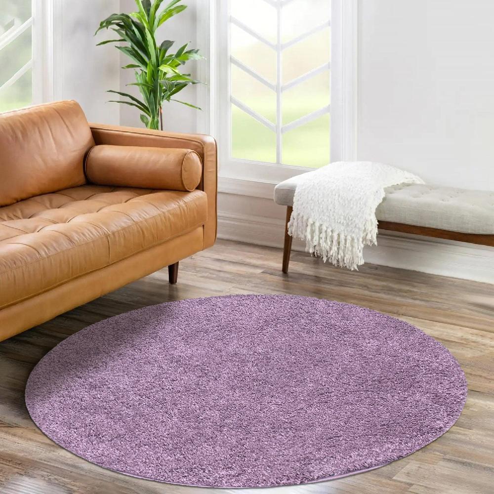 deco tapis Tapis à Poils Longs Rond SOFTY