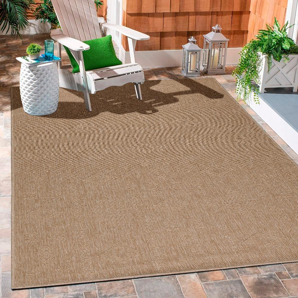 Deco Tapis Tapis Aspect Jute Naturelle Beige