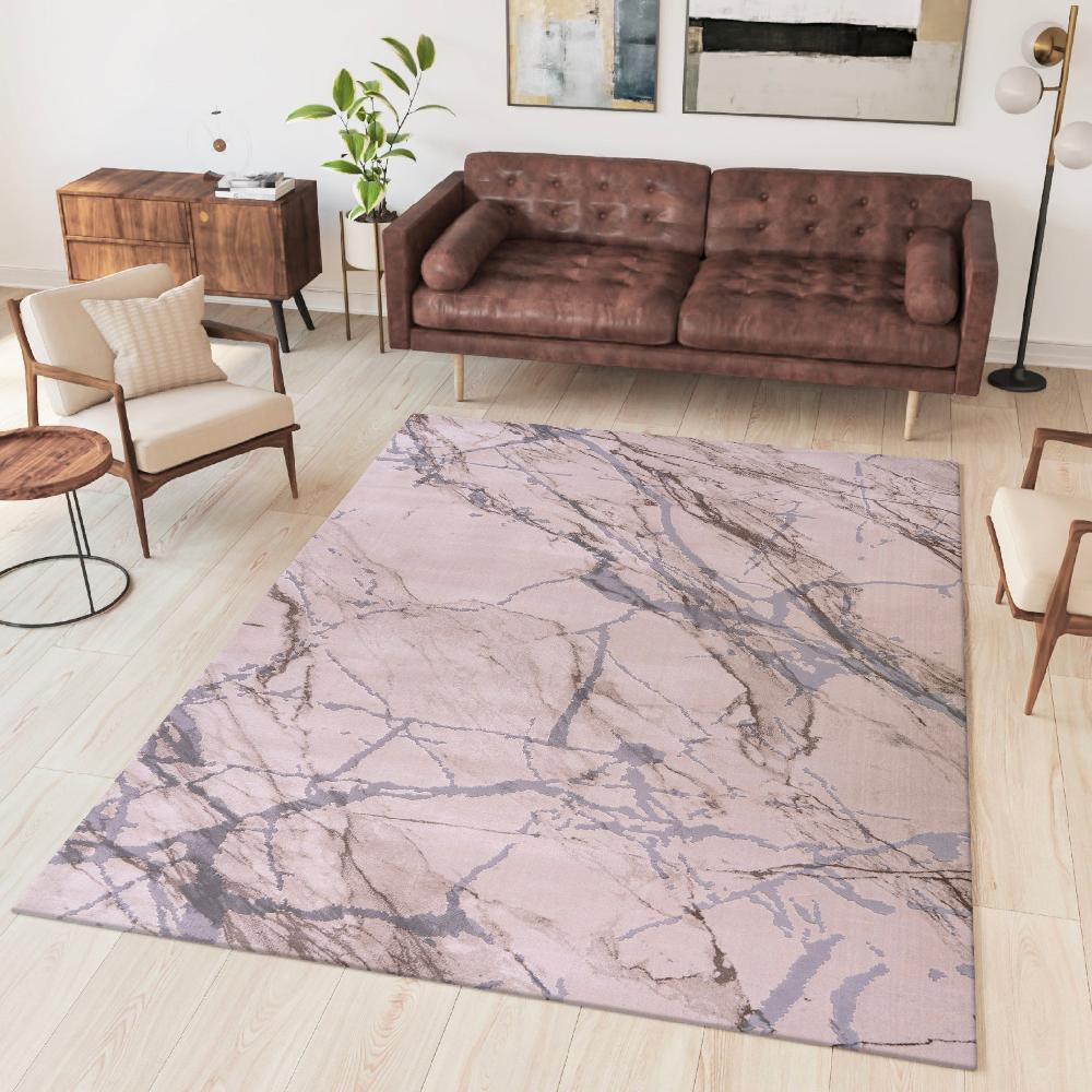 deco tapis Tapis Aspect Marbre BRUT