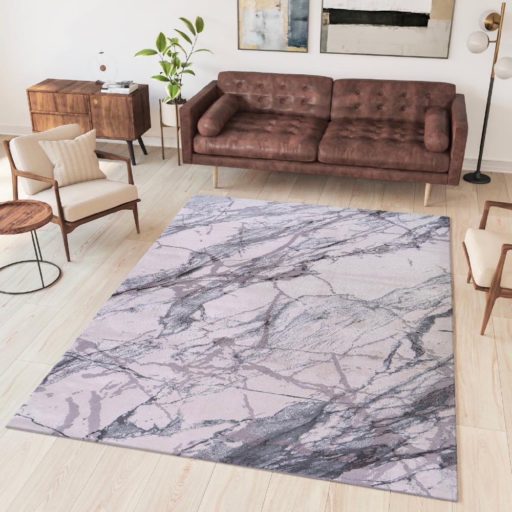 deco tapis Tapis Aspect Marbre BRUT