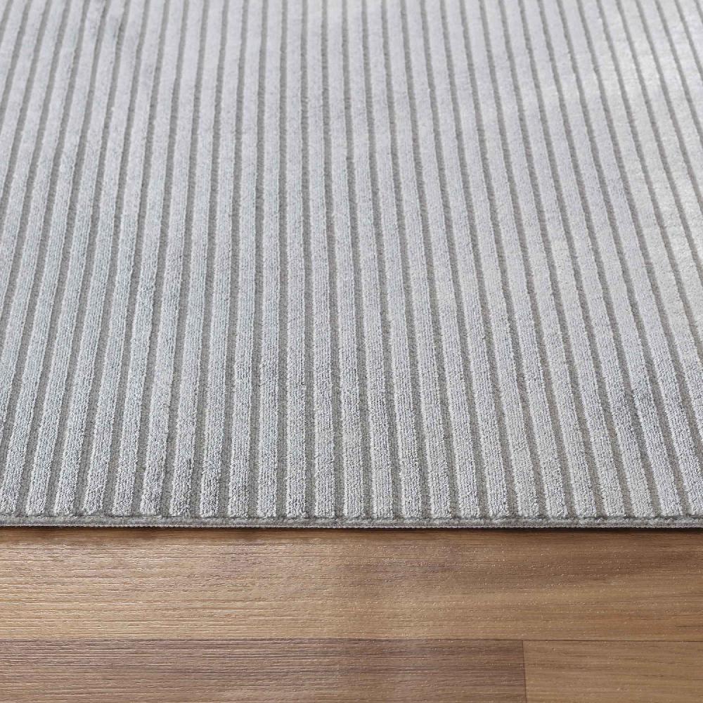 Deco Tapis Tapis Aspect Viscose à Relief Linéaire