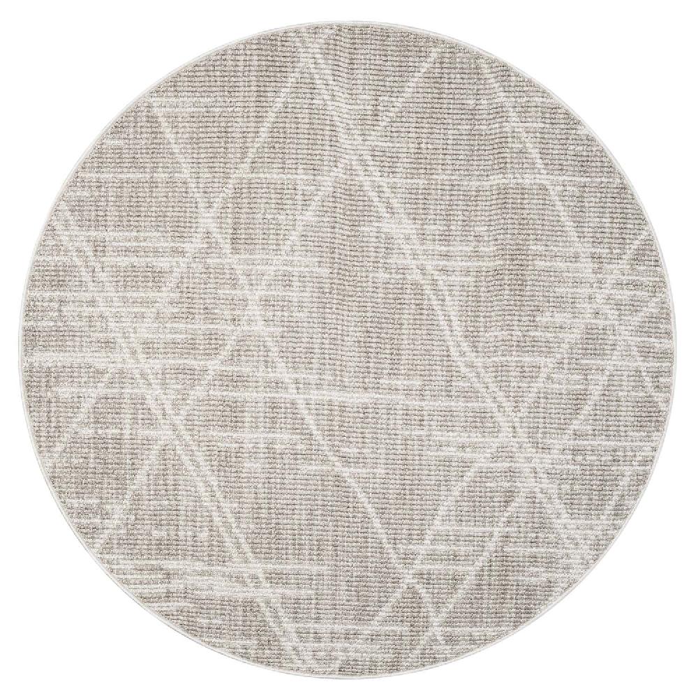 deco tapis Tapis Boho Berbère rond laineux Beige
