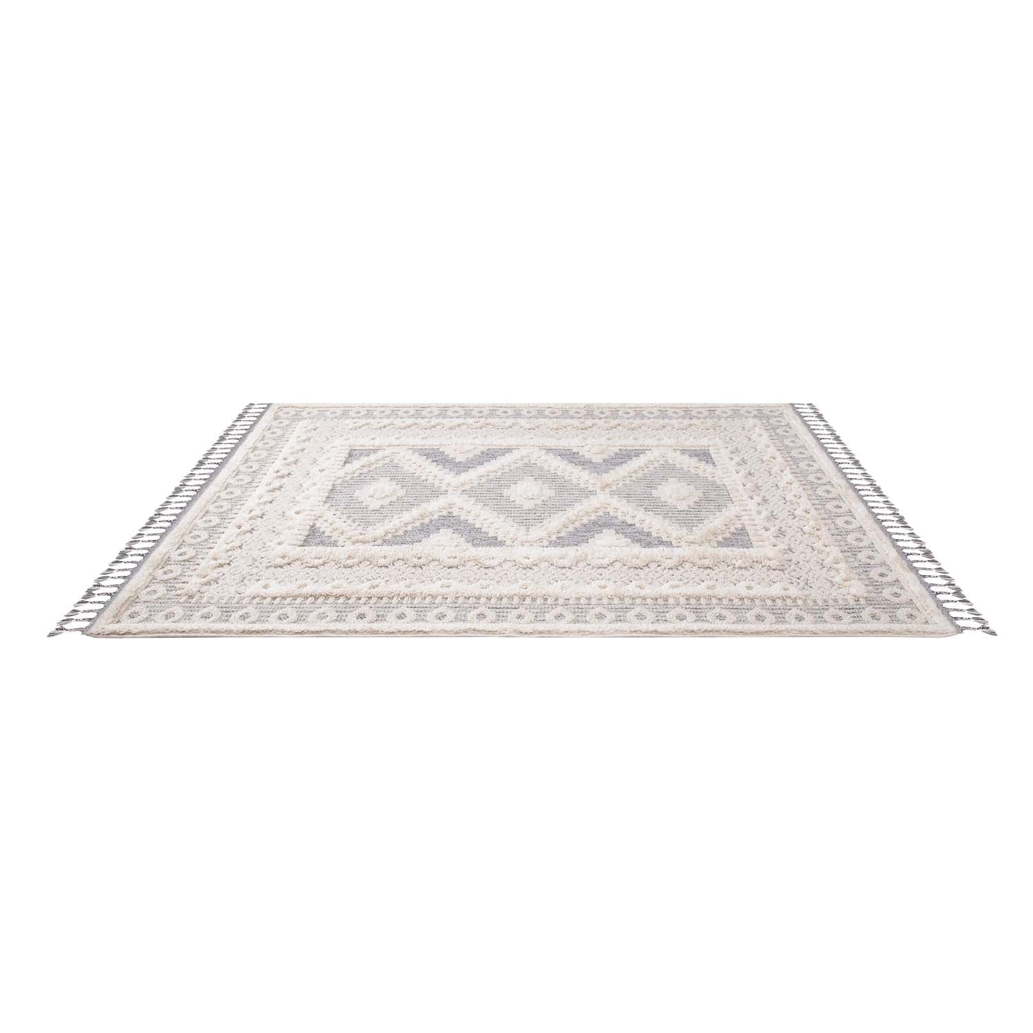 Deco Tapis Tapis Boho Chic à Franges Tressées