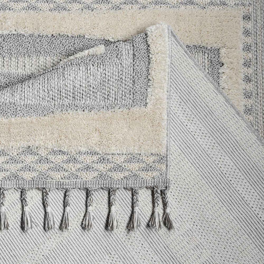 Deco Tapis Tapis Boho Chic à Franges Tressées