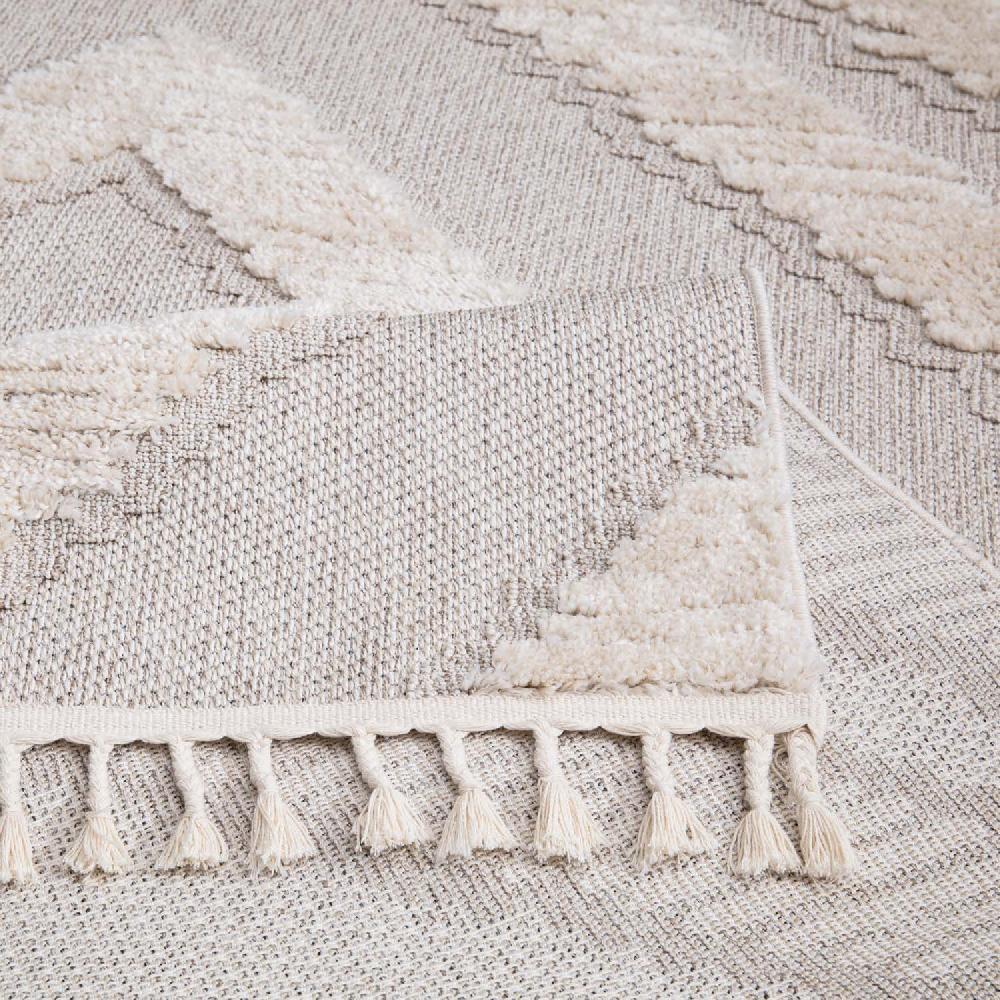 Deco Tapis Tapis Boho Chic à Franges Tressées