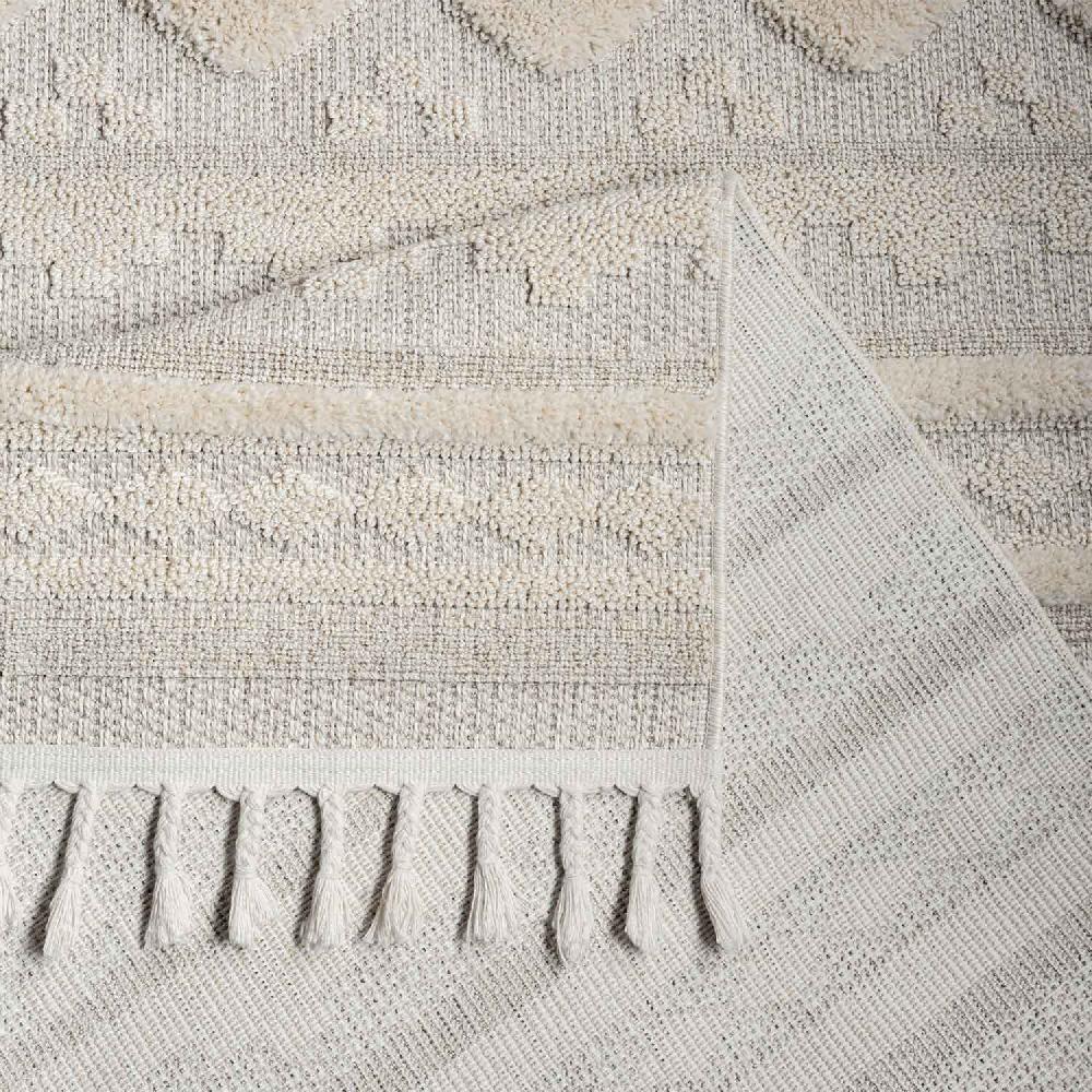 Deco Tapis Tapis Boho Chic à Franges Tressées