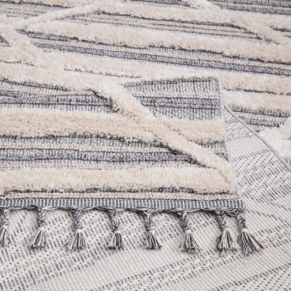 Deco Tapis Tapis Boho Chic à Franges Tressées