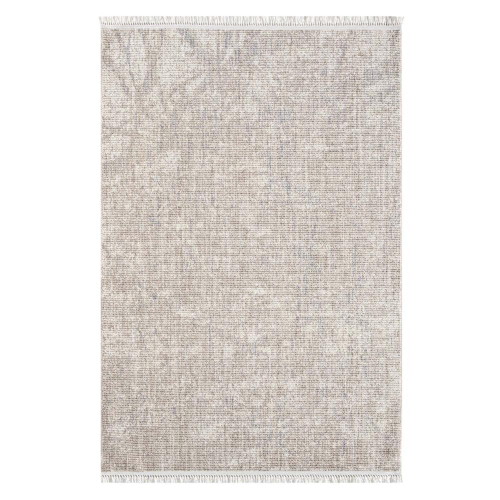 deco tapis Tapis Boho laineux à franges Beige