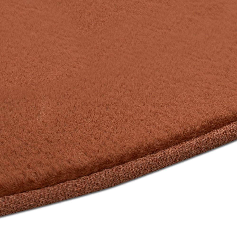Deco Tapis Tapis De Fourrure Rond Velours Terra