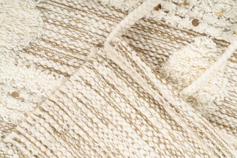 Deco Tapis Tapis Fait Main à Franges En Laine