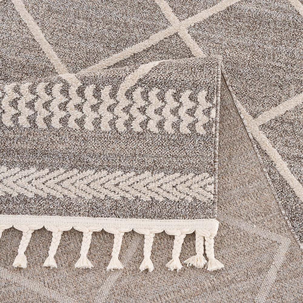Deco Tapis Tapis Géométrique à Franges Tressées