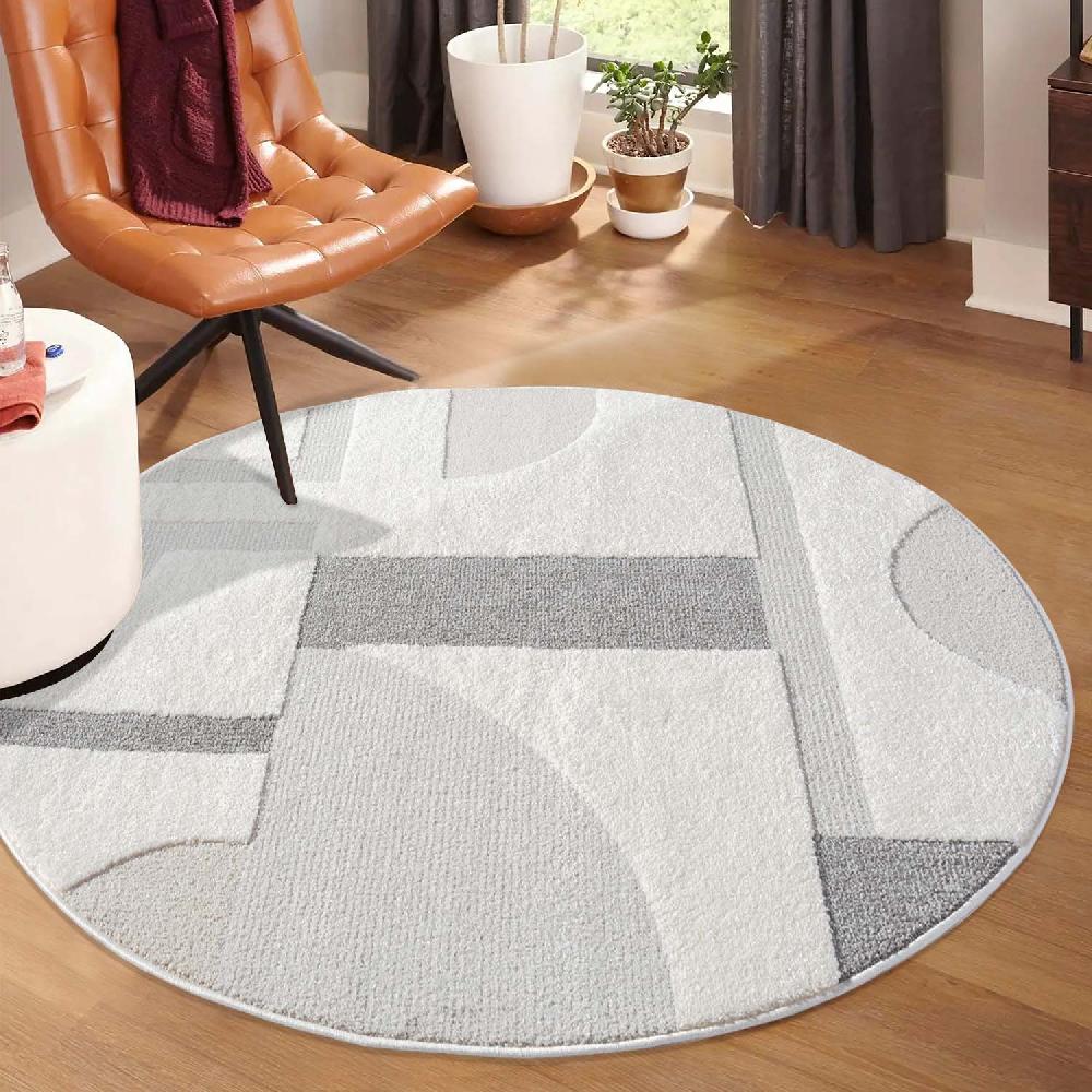 deco tapis Tapis JAPAN Rond à motifs 3D en relief