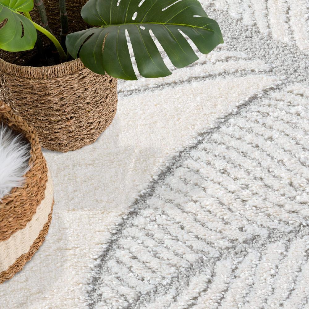 Deco Tapis Tapis LEAF à Motifs Feuillage En Relief