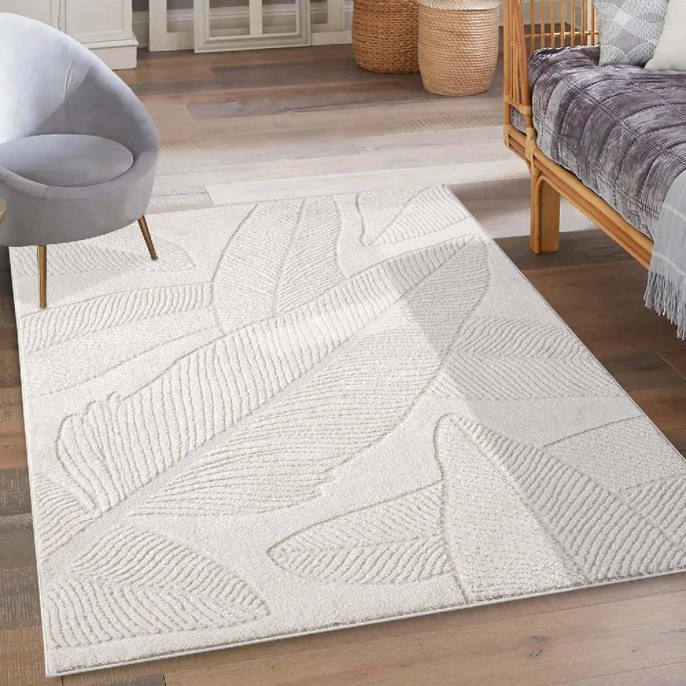 deco tapis Tapis LEAF à motifs feuillage en relief