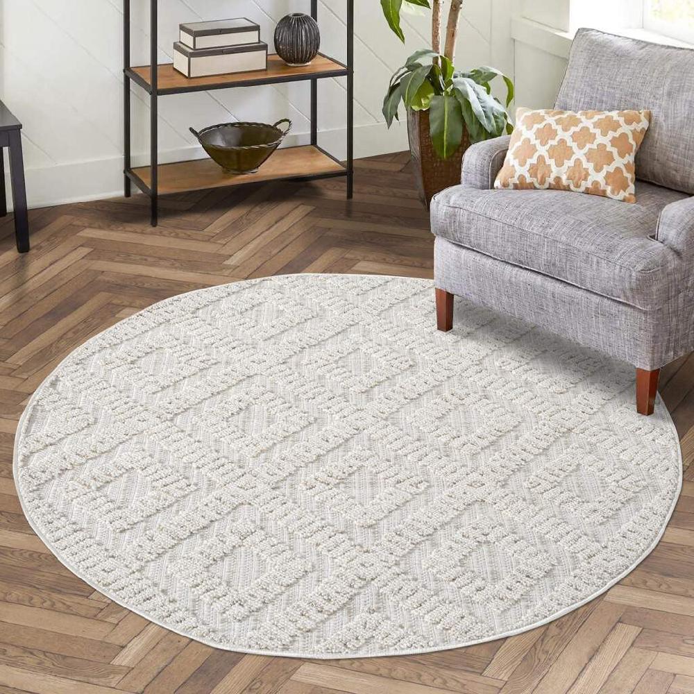 Deco Tapis Tapis Mira Laineux Relief Beige
