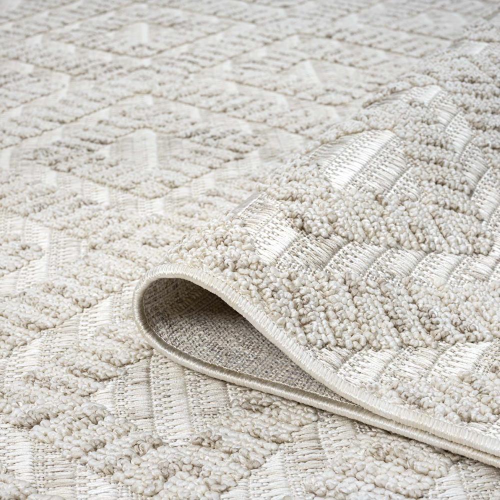 Deco Tapis Tapis Mira Laineux Relief Beige