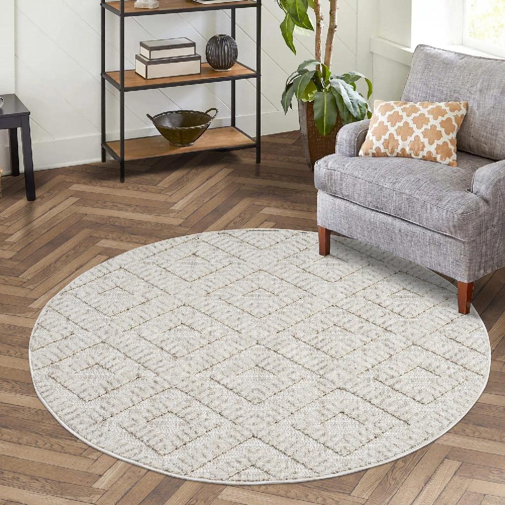 Deco Tapis Tapis Mira Laineux Relief Crème