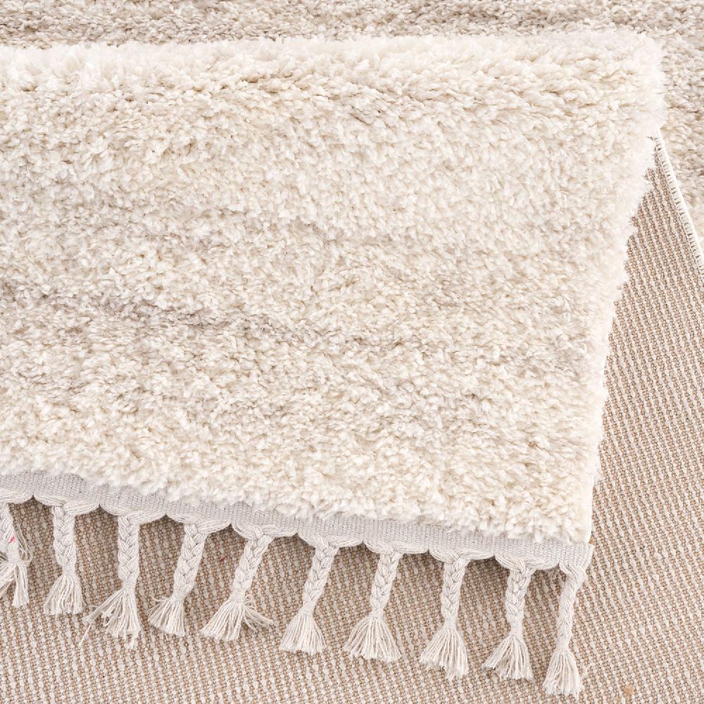 Deco Tapis Tapis Moelleux Chiné à Franges Tressées