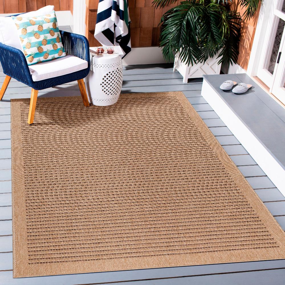 Deco Tapis Tapis Naturel Aspect Jute Beige Et Noir