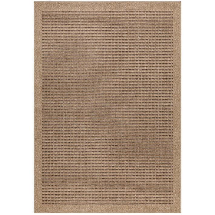 deco tapis Tapis Naturel aspect jute Beige et Noir