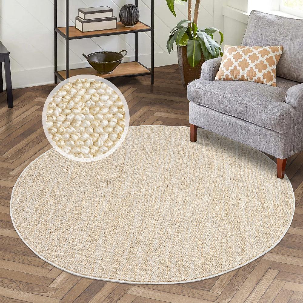 Deco Tapis Tapis Nova Laineux Relief Jaune