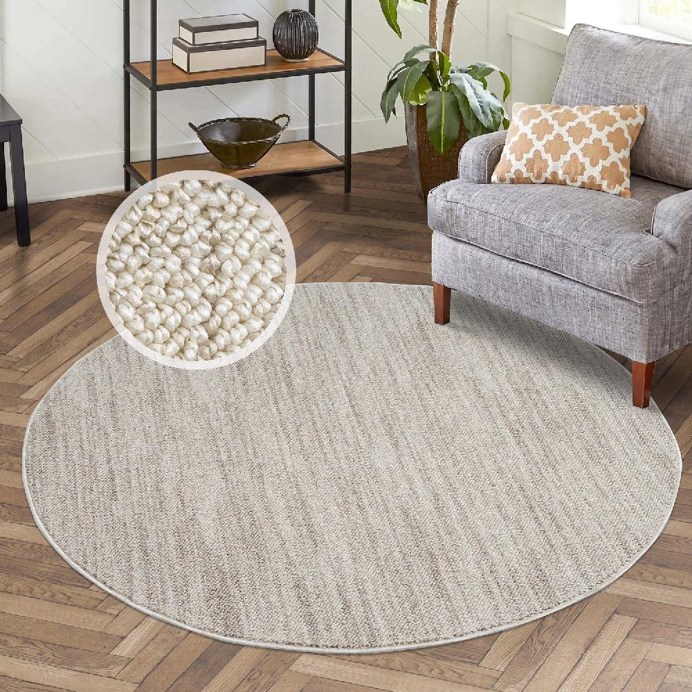 Deco Tapis Tapis Nova Laineux Relief Taupe
