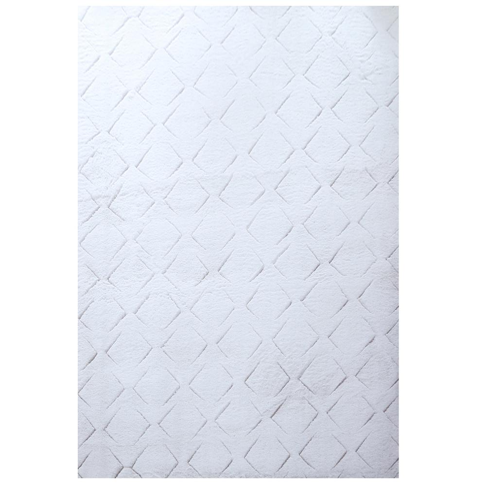 deco tapis Tapis Peluche Doux à Relief Losange