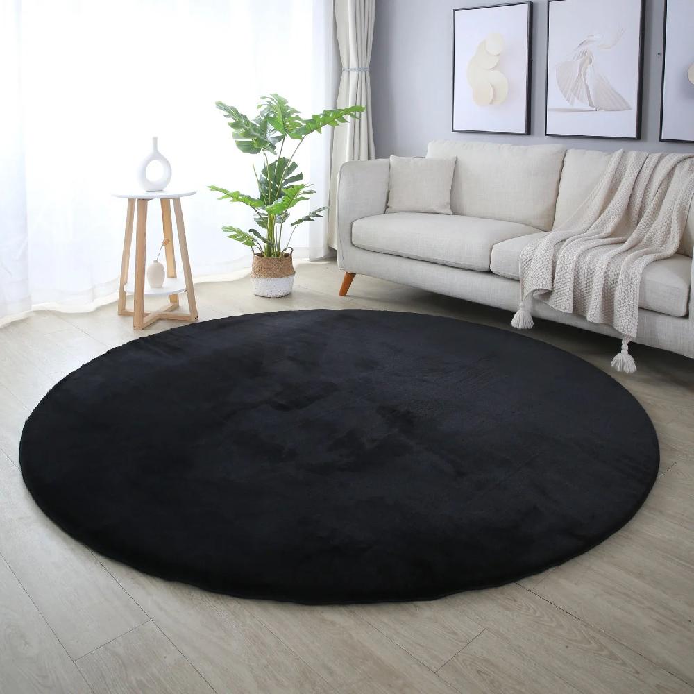 deco tapis Tapis rond fausse Fourrure toucher doux