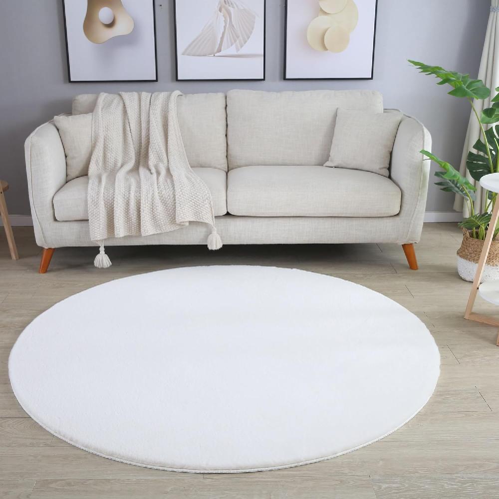 deco tapis Tapis rond fausse Fourrure toucher doux