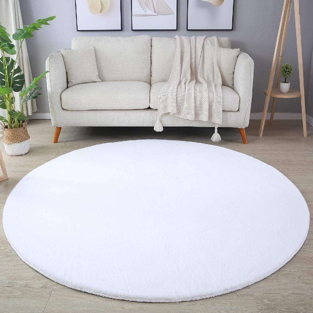 deco tapis Tapis rond fausse Fourrure toucher doux