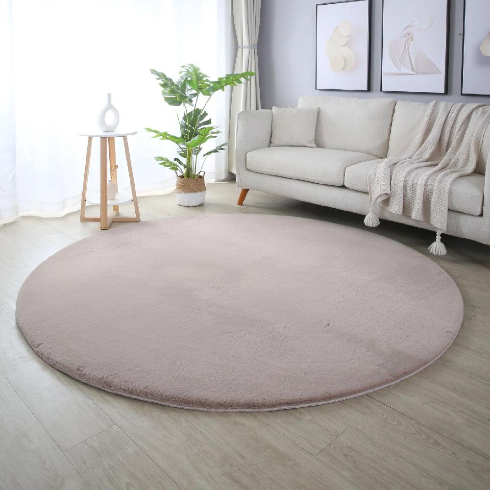 deco tapis Tapis rond fausse Fourrure toucher doux