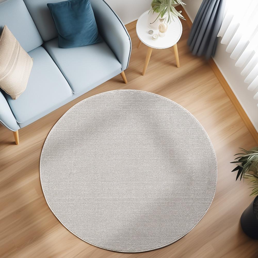 deco tapis Tapis Rond Naturel aspect jute